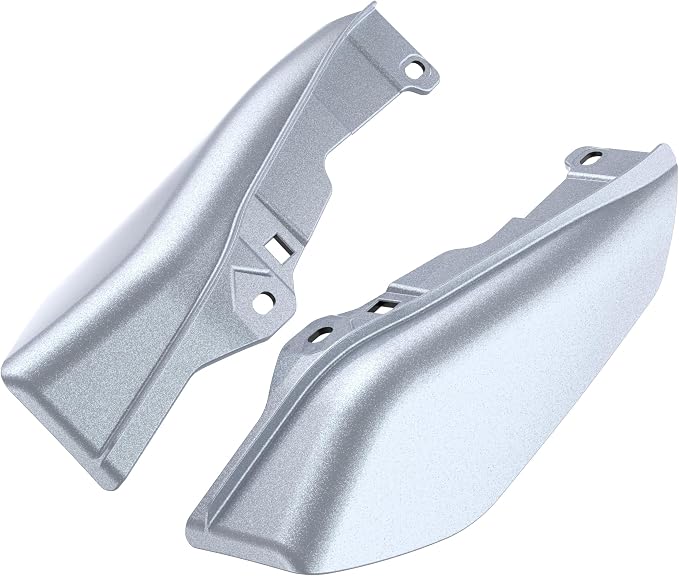 Color - Matched Mid Frame Air Deflectors Heat Shield, Perfectly Fit for Harley Touring Models 2009-2026 Brilliant Silver