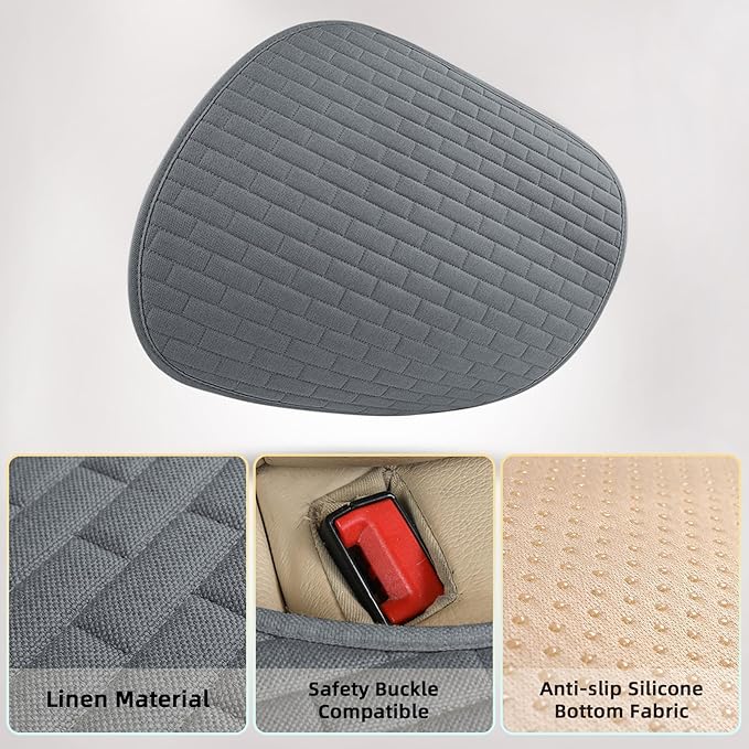Dark Gray Car Seat Covers Front Seats,2 Pack Seat Covers for Cars Truck SUV, Front Seat Covers with Storage Pocket(Dark Gray-Front Seat)
