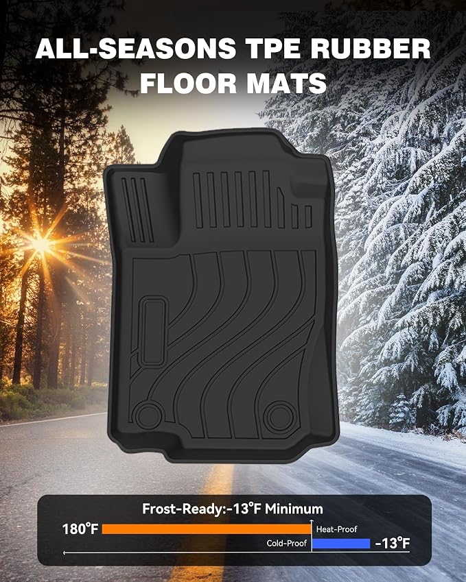 Floor Mats & Cargo Liner Fit for Mercedes Benz GLE 2016-2019 | ML Class 2012-2015 350/400 /63 AMG S, All Weather TPE Floor Liners Custom Fit GLE & ML Car Mats, Black