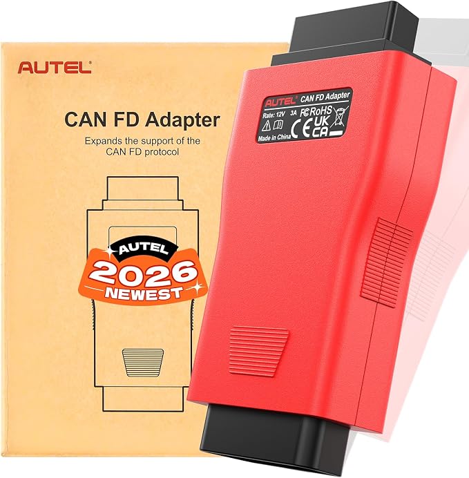 Autel CAN FD CANFD Adapter for GM MY2020 Vehicles, 2026 Compatible with Autel Scanner Diagnostic Scan Tool MaxiCOM MK808S MX808S DS808 Maxisys Elite 908 Series Models W/CAN FD Protocol (100% Original)