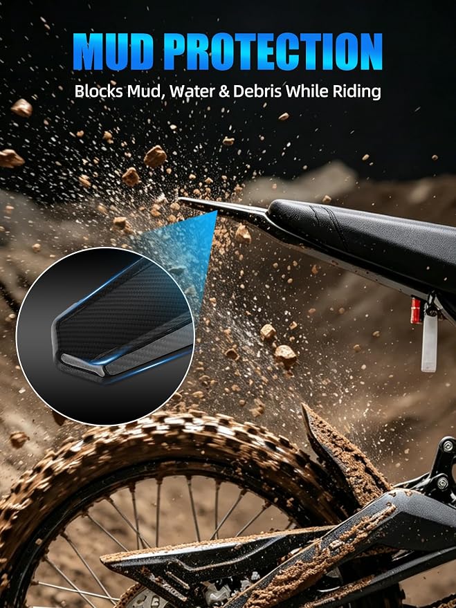 Carbon Fiber Rear Fender for Surron Ultra Bee,Electric Dirt Bike Rear Mud Guard Protector for Sur Ron Ultra Bee