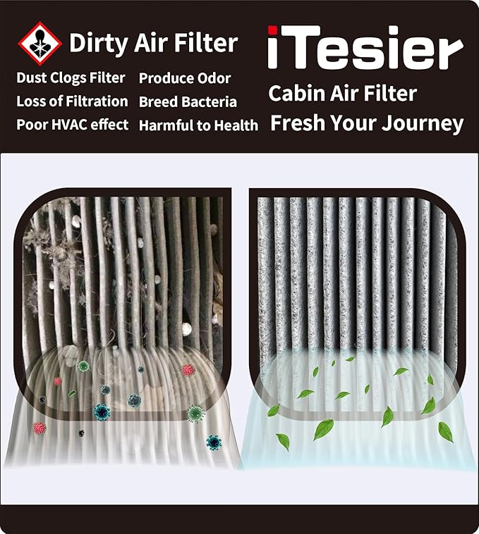 Engine and Cabin Air Filter kit for Palisade (2020-2025), Replace 97133-S8000, 28113A9100, S8C79-AC000, WP10080