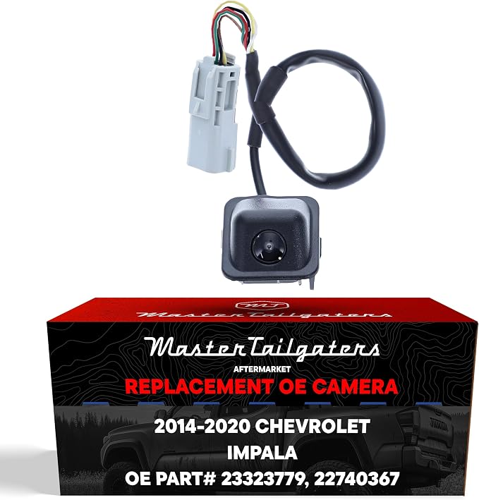 Master Tailgaters Replacement for Chevrolet Impala (2014-2020), Impala Eco (2014) Backup Camera OE Part # 23323779, 22740367