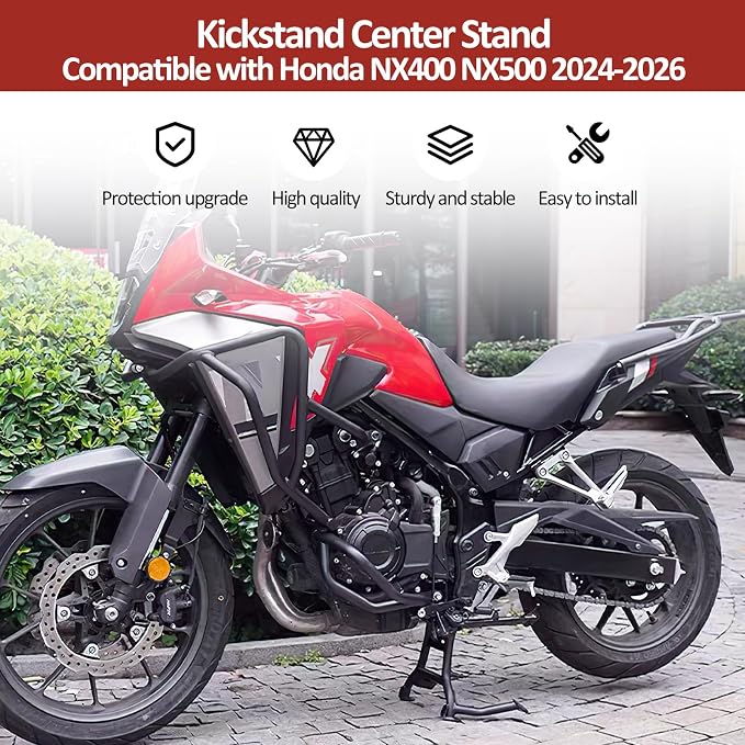 Motorcycle Main Stand Kickstand Center Stand for Honda NX400 NX500 NX 400 500 2024 2025 2026