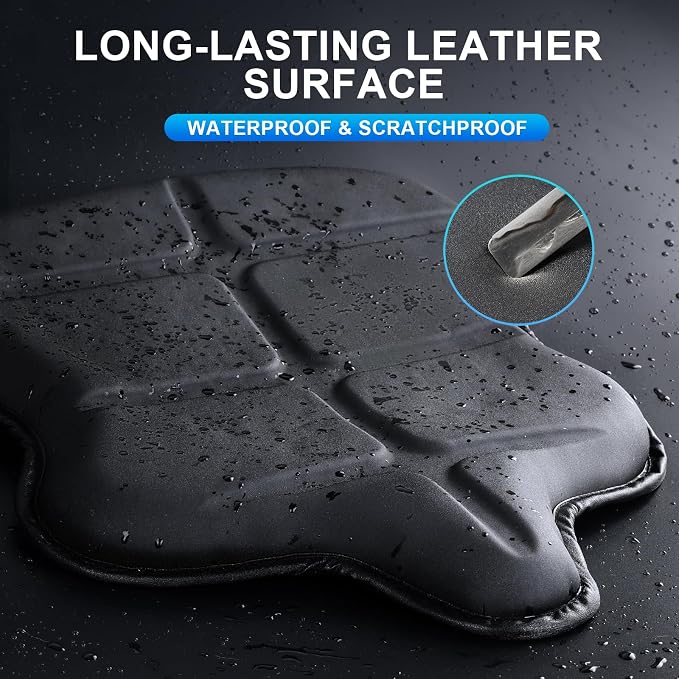 Turtle-Shaped Motorcycle Seat Cushion, Large 3D-Honeycomb Structure Pressure Relief & Breathable Motorcycle TPE Gel Seat Pad for Long Rides