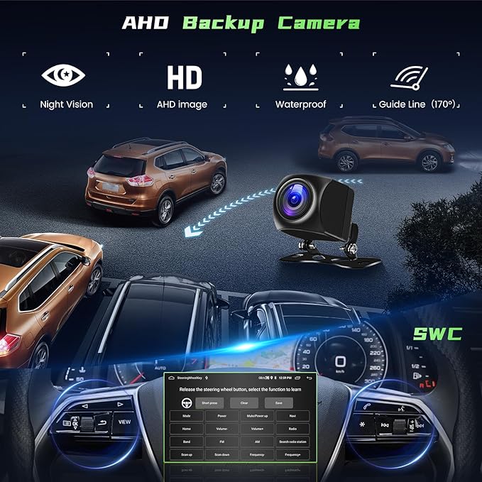 [64G] Android 15 Car Stereo for Subaru Legacy Outback Radio 2010-2014, 9'' Touch Screen Car Radio Wireless CarPlay Android Auto 2+64G GPS Mirror Link 5G WiFi Bluetooth FM/RDS/EQ Backup Cam