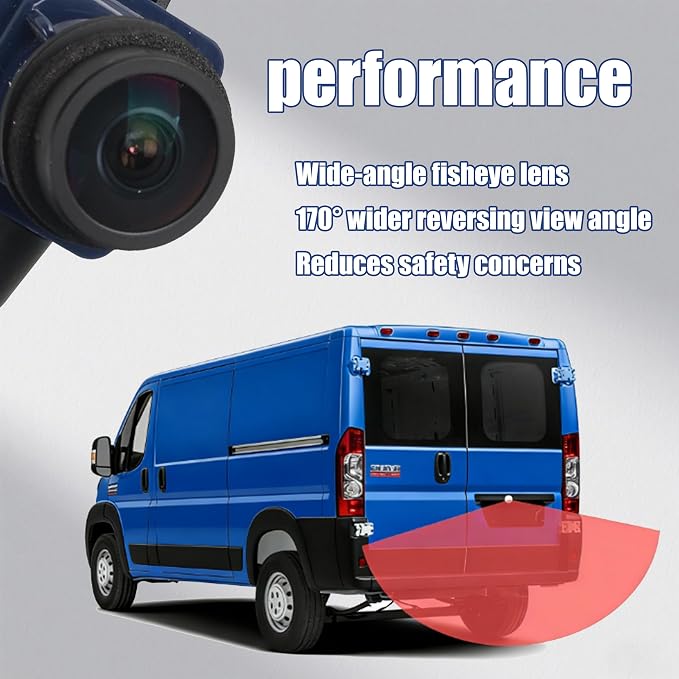 No. 6MJ97ZZZAA Rear View Backup Reverse Parking Camera/Rear View Camera | Compatible with 2014-2021 Ram ProMaster 1500 2500 3500 Reverse Park Assist Camera Replace 6MJ97ZZAA 68288201AA 6MJ97TZZAA