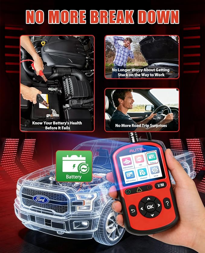 Autel OBD2 Scanner AutoLink AL549, Car Check Engine Code Reader with ABS, Car Battery Tester & Alternator Tester, Plug and Play, Upgrade Ver. of AL519 AL319 AL329 ML519 OBDII CAN Diagnostic Scan Tool