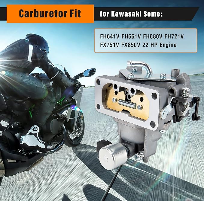 FH661V Carburetor Compatible with Kawasaki FH641V FH661V FH680V FH721V FX850V (Carburetor)