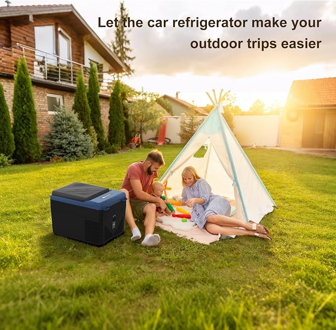 KI12 12 Volt Refrigerator,Portable Freezer,11 Quart(12L) Car Cooler,12V Car Fridge,12/24V DC 100-240V AC for Camping, Travel, Truck, RV, Boat -4℉~68℉