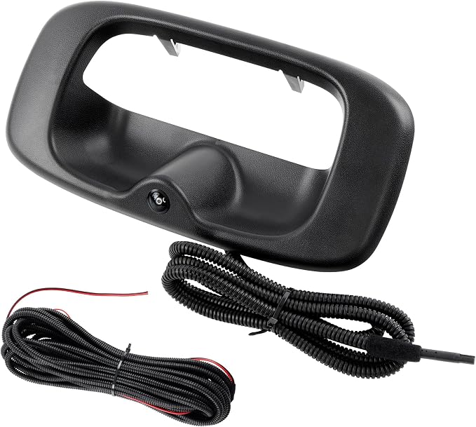 Gledewen Tailgate Handle with Backup Camera, Pickups Reverse Rear View Backup Camera, Compatible with 1999-2007 Chevy Silverado GMC Sierra 1500 2500 3500, Replaces#15997911 15228539