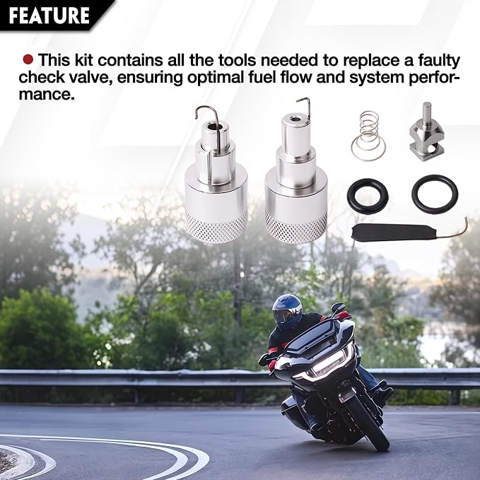 Check Valve Repair Tools kit MC400 MC300 Compatible With Harley Davidson EFI Fuel System 2001-2025 Fuel Line Disconnect & Rebuild Tool Replaces MC-400 MC-300