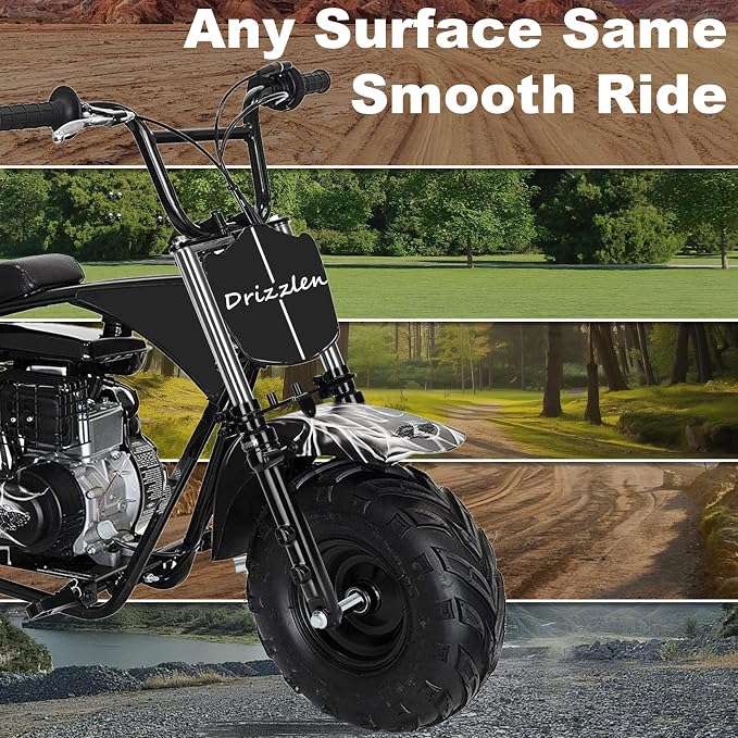 Mini Bike Suspension Kit-Mini Bike Front Fork Suspension Kit Replacement for Coleman CT100U/TrailMaster Storm 200/GMB100,Universal,Small Motorcycle Shock Absorber Fork Frame Upgrade Kit(Black)