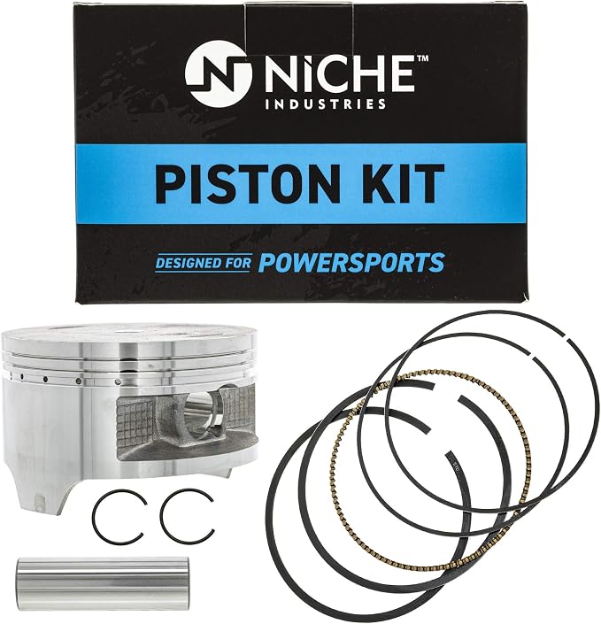 NICHE Cylinder Piston Gasket Top End Rebuild Kit for Honda Rancher TRX420 2009-2018 12100-HP7-A00 12191-HP5-601
