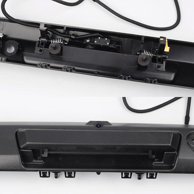 Dasbecan Tailgate Handle with Rear View Backup Camera Compatible with 2017-2022 Ford F250 F350 F450 Super Duty Trunk Hatch Handle Camera Without Release Button HC3Z-9943400-NA HC3Z-9943400-NB