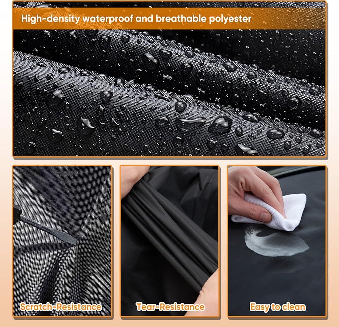 NEVERLAND SUV Car Cover Waterproof All Weather Outdoor Full Car Cover for Automobiles Snow Rain Sun UV Dust Protection Scratch Universal Fit SUV Up to 190"