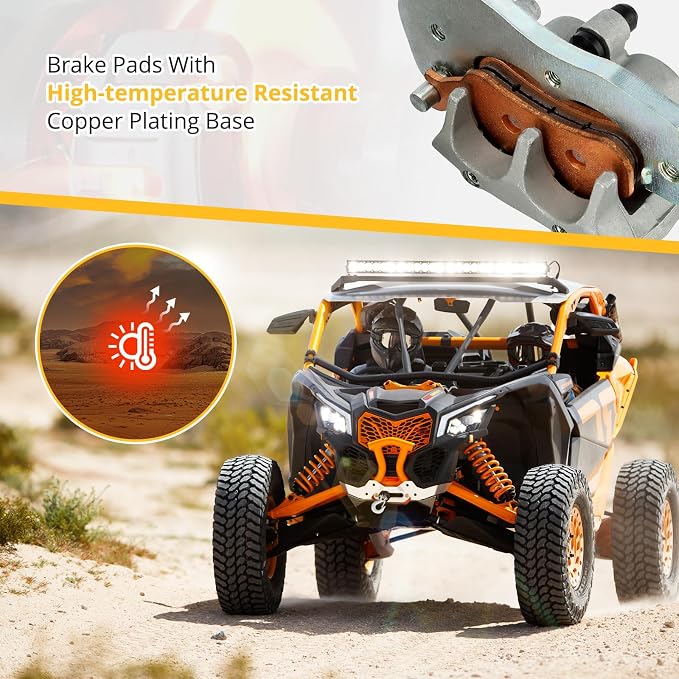 Rear Right Brake Caliper & Sintered Pads for Maverick X3 Turbo 2017-2022, MPN# 705601515 705601892