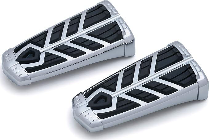 Kuryakyn 5658 Chrome Motorcycle Foot Controls, 2 Pack