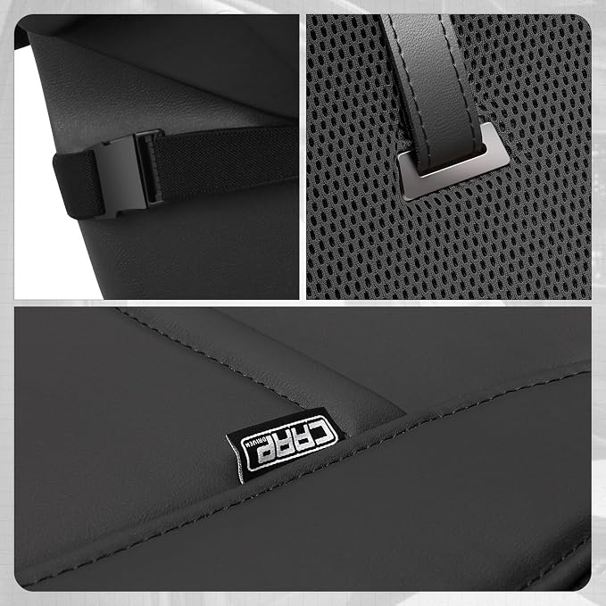 Sport Series Leatherette Front Row Set Seat Covers Universal for Cars Trucks SUV, Black, CA-SC-Sport-F-BK