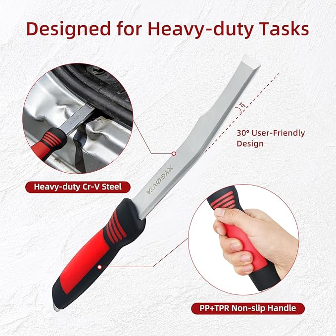 3-Piece Seam Buster Splitter Tool Set - Heavy Duty Body Panel Removal Spot Weld Cutter with Shock-Dampening Grip, Tools for Autobody Collision Repair, Welding, Carro Puertas