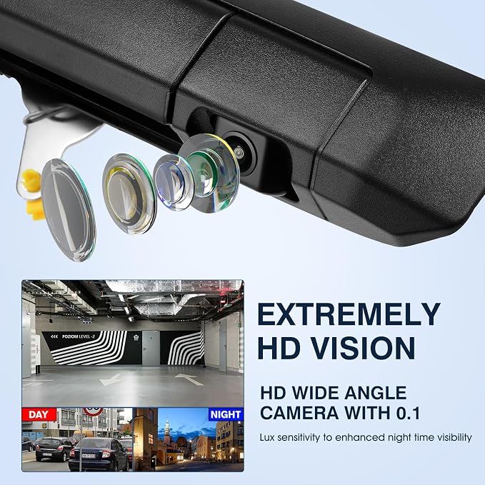 Tailgate Handle Backup Camera Fit for Toyota Tacoma 2009-2015 Tailgate Reversing Rear View Park Assist Camera RCA Plug Replaces 6909004020