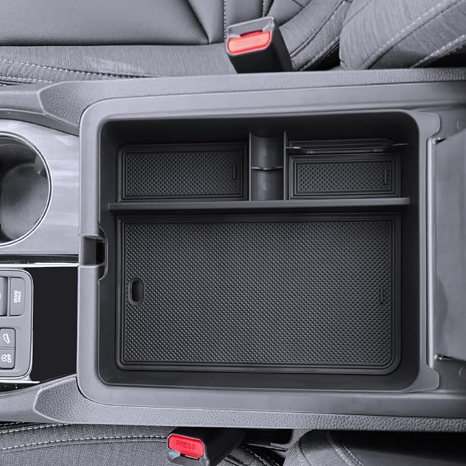 for Passport Center Console Organizer 2026 Honda Passport RTL/TrailSport/TrailSport Elite Accessories Armrest Tray Middle Storage Box Insert Container Durable ABS Plastic