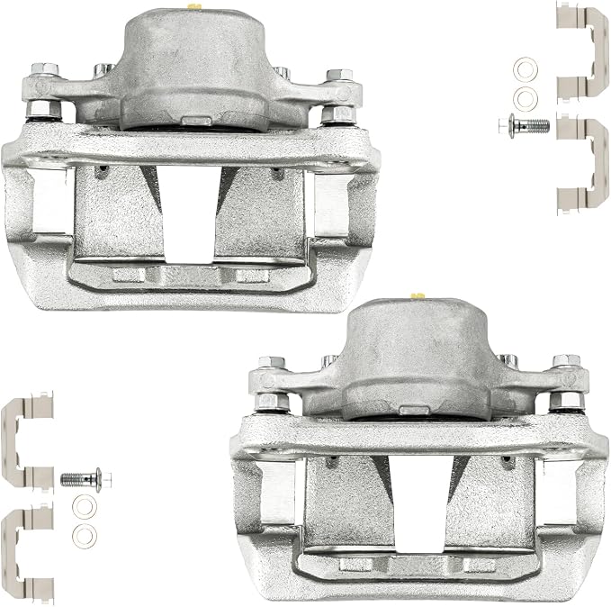 KAX 19B6460S+19B6461S Brake Caliper Compatible with Kia Optima 2011-2016 2.4L, Hyundai Sonata 2012-2015 2.4L, Hyundai Sonata 2012-2014 2.0T, Front Disc Brake Caliper