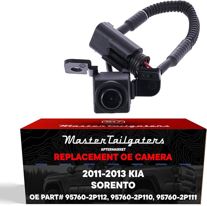 Master Tailgaters Replacement for Kia Sorento (2011-2013) Rear View Backup Camera OE Part # 95760-2P112, 95760-2P110, 95760-2P111