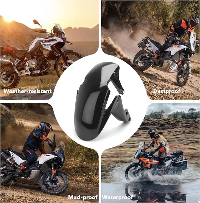 Front Fender, For Honda CBR 600RR 2007-2019, Motorcycle Mudguard Protector Splash Guard Fit Fairings Kit Parts (Gloss Black)