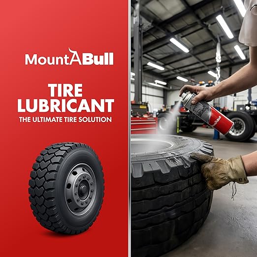 BullSnot! MountABull Tire Mounting Lubricant – Non-Staining Aerosol Spray for Quick Tire Mounting, Bead Protection, Rust & Corrosion Resistance – 11oz