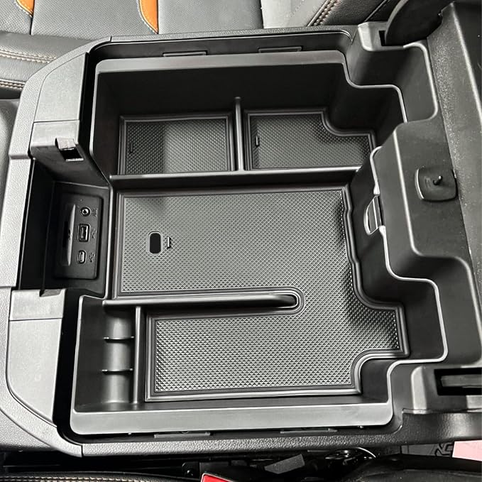 Center Console Coin Tray and Full Center Console Organizer for 2019-2022 Chevy Silverado 1500 & GMC Sierra 1500/2020-2023 Silverado/Sierra 2500HD 3500HD Accessories,Full Console Bucket Seats Only