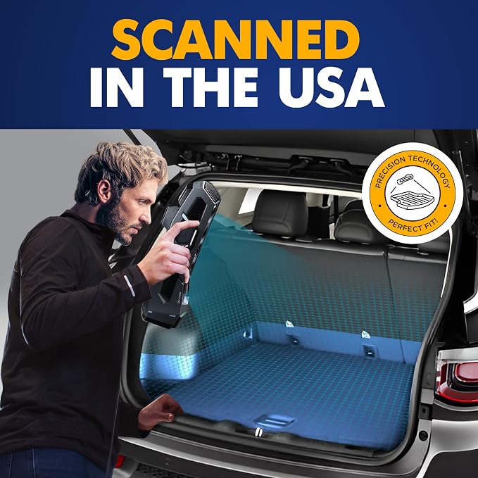 Premium Cargo Liner for Jeep Compass Latitude Limited 2018-2025 - 100% Protection - Custom Fit Car Trunk Mat - All-Season Black Cargo Mat - 3D Shaped Laser Measured Trunk Liners for Jeep Compass