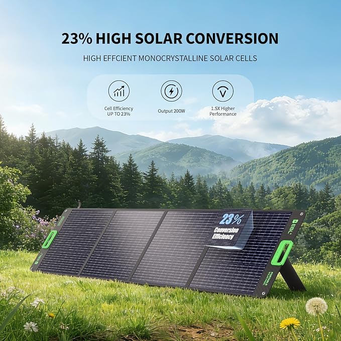 EBL 2400W Portable Power Station with 2x200W Solar Panels (Ship Separately), 1843Wh Home Backup Battery,LiFePO4,Solar Generator,Pure Sine Wave, For Outdoor Camping RV Travel, Off-grid Home Emergency