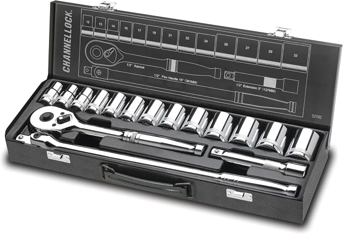 Channellock - 16-Pc 1/2 Dr Metric Set (32162)