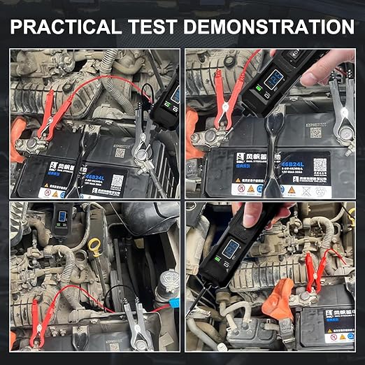 6V-48V DC Car Power Circuit Probe Tester with Dual LED Lights,Electric Circuit Tester Automotive,Fuse & Voltage Tester,Electrical Automotive Digital Display Short Finder with 4.5M Cable