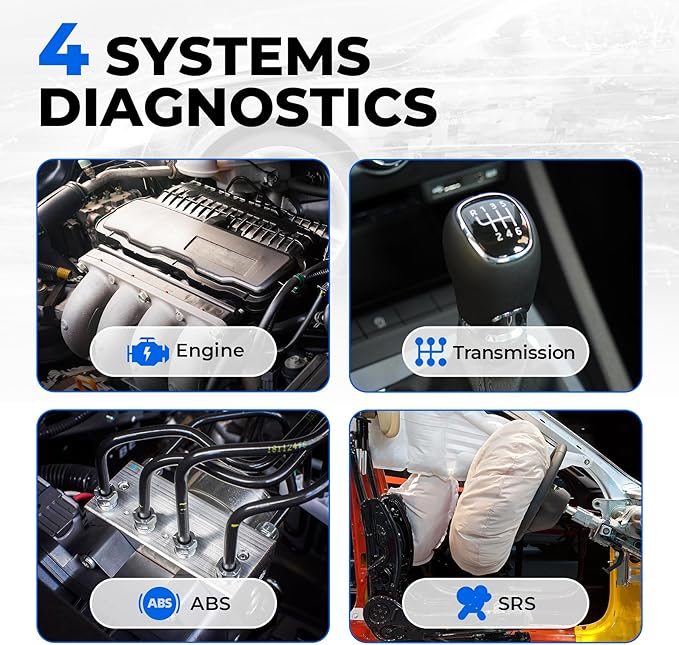 TOPDON AD500 OBD2 Scanner, Oil SAS Throttle TPMS BMS EPB Reset, Engine ABS SRS Transmission, Diagnostic Scan Tool, AutoVIN, Car Check Engine Code Reader with Battery Test, Lifetime Wi-Fi Free Update