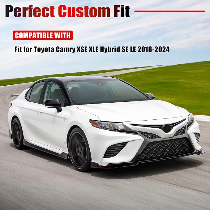 Interior Trim Kit for 2018-2024 Toyota Camry, Air Outlet Trims Steering Wheel Cover molding Gear Shift Knob Cover(Carbon Fibre Style)