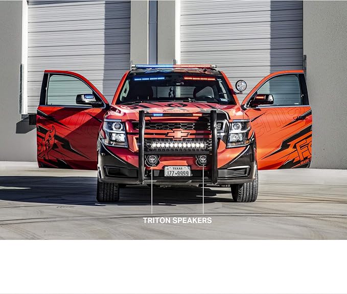 Feniex Triton 100 Watt Speaker | Universally Compatible with Any Siren, Ultra Rugged | Emergency Vehicle Speaker