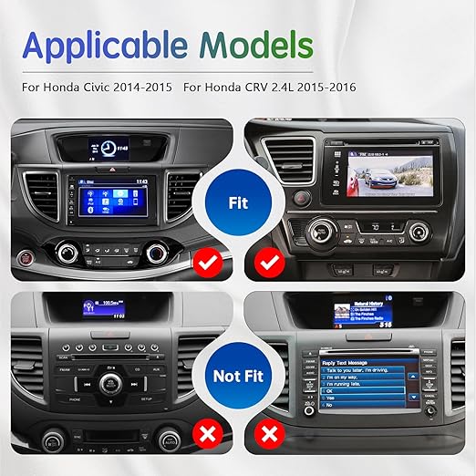 16PIN Car Radio Wire Harness with Canbus Adapter for 2015-2016 Honda CRV 2.4L, 2014-2015 Civic Support Steering Wheel Controls, Factory Backup Camera for Aftermarket Android Stereo Head Unit