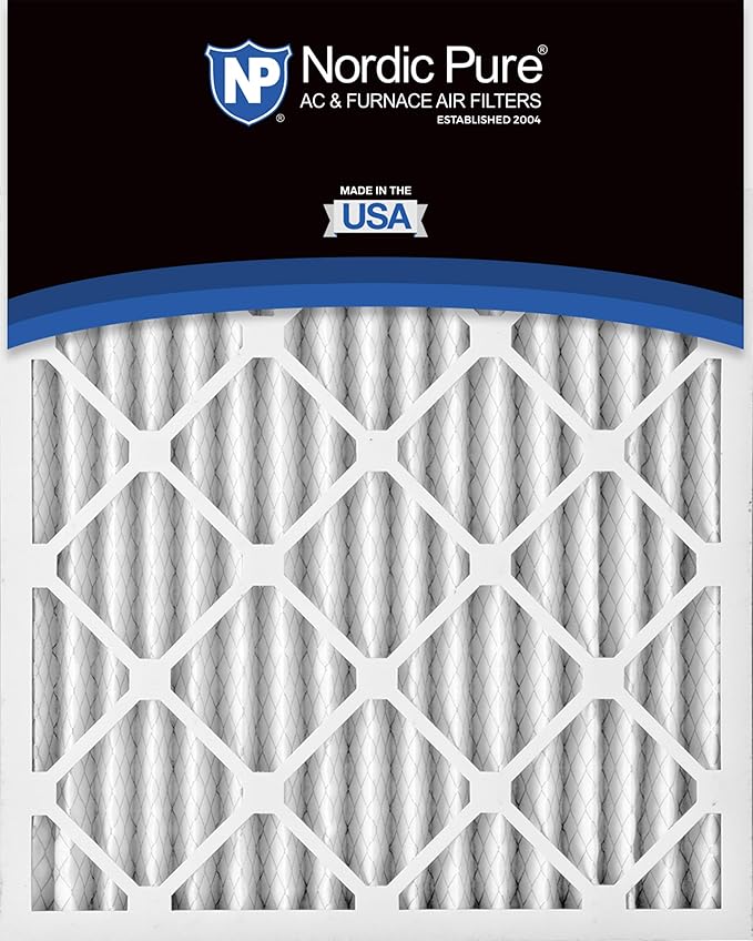 Nordic Pure 14x24x2 (Actual Size: 13 1/2 x 23 1/2 x 1 3/4) Pleated MERV 14 Air Filters 3 Pack