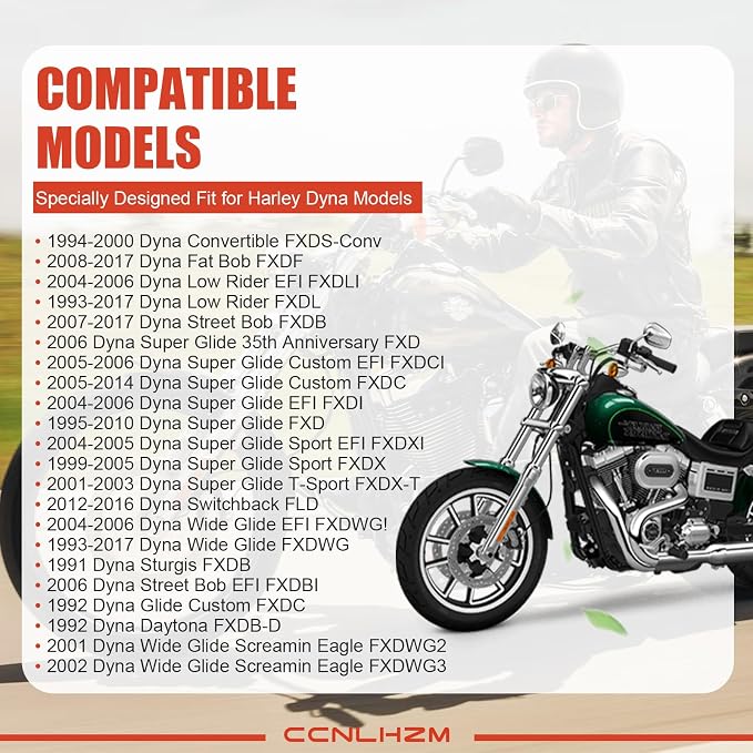 Isolator Engine Motor Mount Set Fit for Harley Dyna Super Glide Daytona Convertible Fat Bob FXDL Low Rider Street Bob FXD Wide Street FXDWG 1991-2017 Replaces 47583-90/B 47564-99 (Front & Rear)