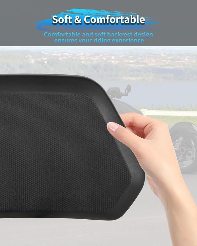 1Up Driver Backrest for Can-Am Ryker, Driver Lumbar Support Sport Driver Backrest Kit for Can Am Ryker 600 900 & Ryker Rally 2019-2024 Accessories (1PCS, Replace #219400960)