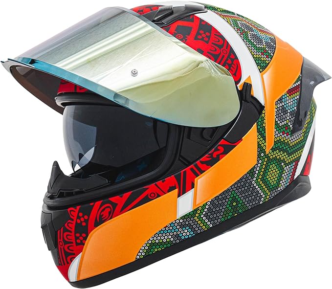 HAX Obsidian Full Face Dual Visor Adult Motorcycle Helmet for Motorbike Street Bike with Pinlock Ready DOT Approved HUICHIOL Green S