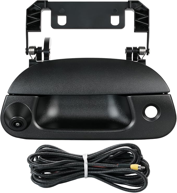 Tailgate Handle Backup Camera Fit for Ford F150 F250 F350 F450 F550 Super Duty 1997-2007, Fit for Explorer Lobo 2001-2005 Tailgate Reversing Rear View Park Assist Camera RCA Plug 7L3Z-9943400AA