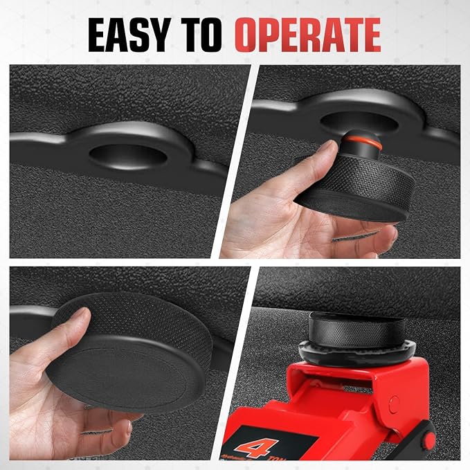 DNA MOTORING 4pcs Lifting Jack Pads Compatible with 2013 to 2026 Tesla Model 3/Y/S/X, Tesla Floor Jack Adapters for Protects Battery/Chassis, w/Storage Case, TOOLS-00628