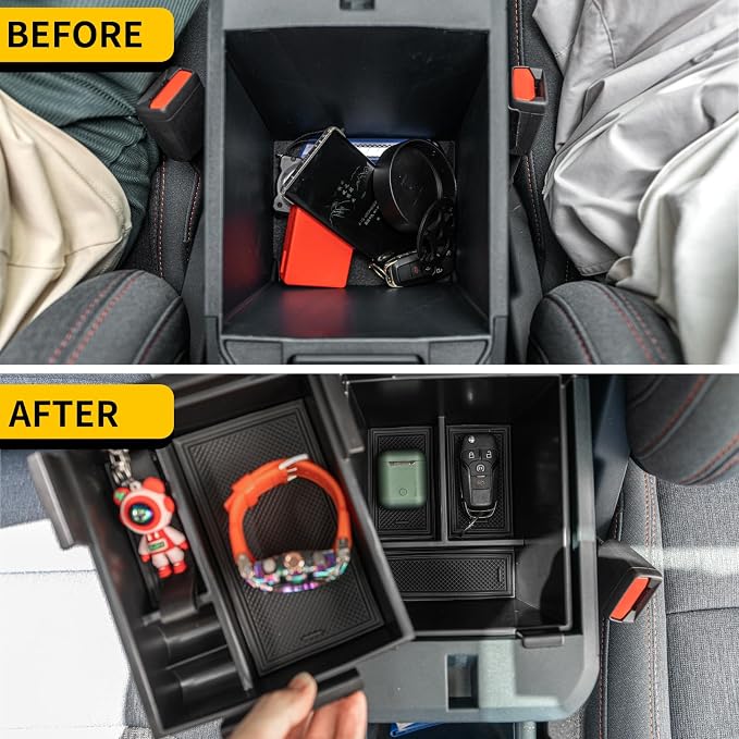 Center Console Organizer Bundle with 2025 2026 Maverick Dashboard Storage Organizer Silicone Dash Insert Divider Storage Tray Behind Screen Dashboard Layer Storage Box for Maverick Accessories