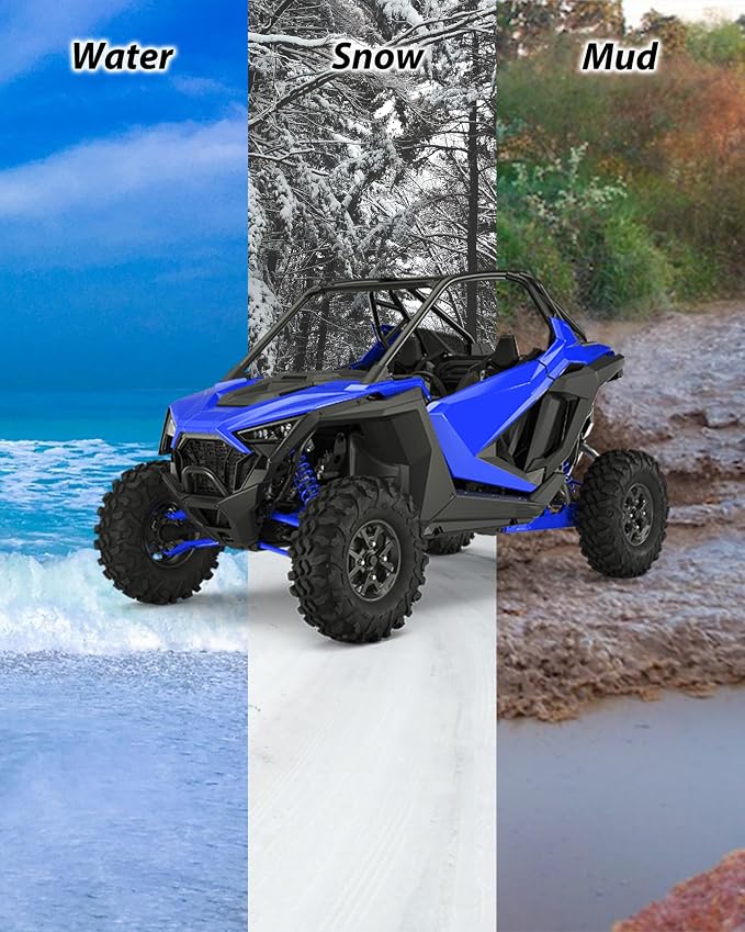 Combined Front Fascia for Polaris RZR PRO XP/XP 4 2020-2024 Accessories, Black PP Front Decoration Frame Combination Trim Panel for 20-24 RZR PRO, Replace #5455177-070