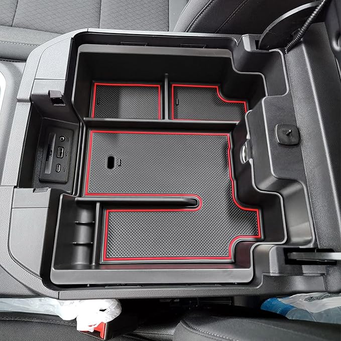 EDBETOS Center Console Organizer Tray and Full Size Center Console Organizer Tray for 2019-2022 Chevy Silverado/GMC Sierra 1500 and 2020-2023 Silverado/GMC Sierra 2500HD 3500HD