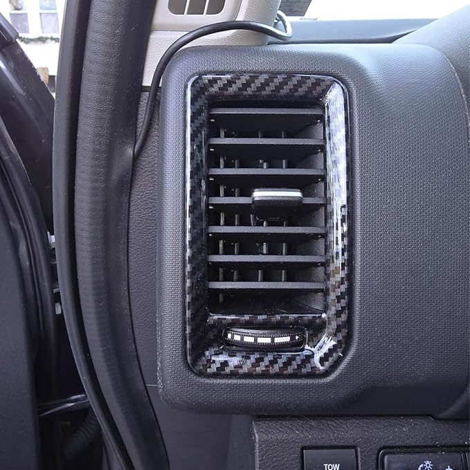 Carbon Fiber AC Air Vent Cover Compatible with Nissan Frontier 2022-2024