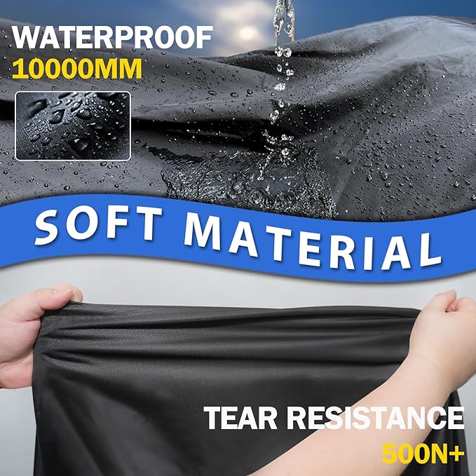 Heavy Duty Motorcycle Cover Compatible with Honda Rebel 500 300 250, Harley Davidson Iron 883,Forty-Eight,Sportster S and More - Waterproof Motorcycle Cover Outdoor Storage